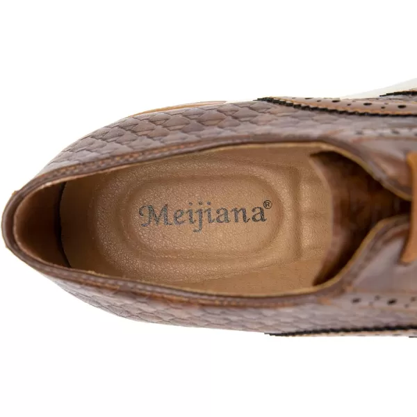 Meijiana Mens Oxford Shoes Men Fashion Light Shoes Casual Business ShoesBrown05