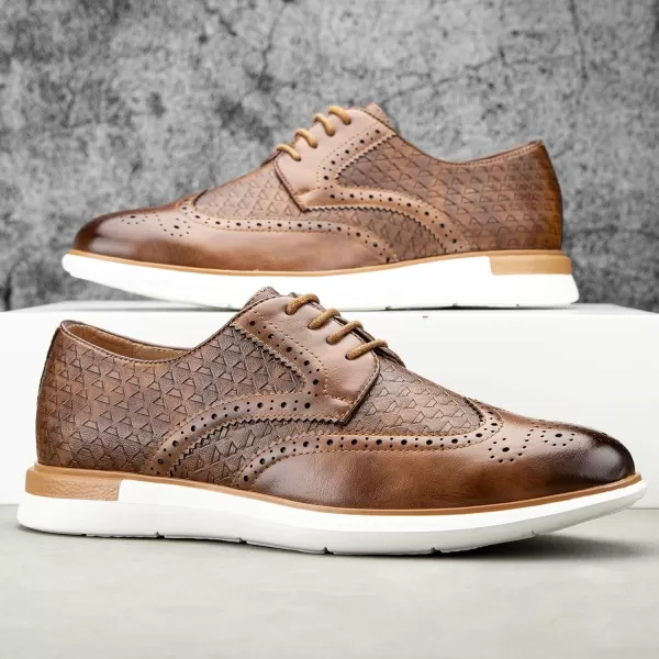 Meijiana Mens Oxford Shoes Men Fashion Light Shoes Casual Business ShoesBrown05