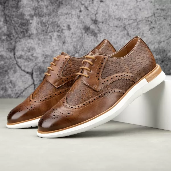 Meijiana Mens Oxford Shoes Men Fashion Light Shoes Casual Business ShoesBrown05