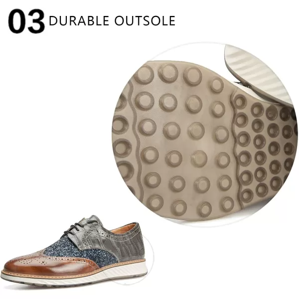 Meijiana Mens Oxford Shoes Men Fashion Light Shoes Casual Business ShoesBrown09