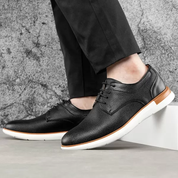 Meijiana Mens Oxfords Casual Dress Shoes Leather Lace Up Shoes for Men Business Oxford ShoesBlack13