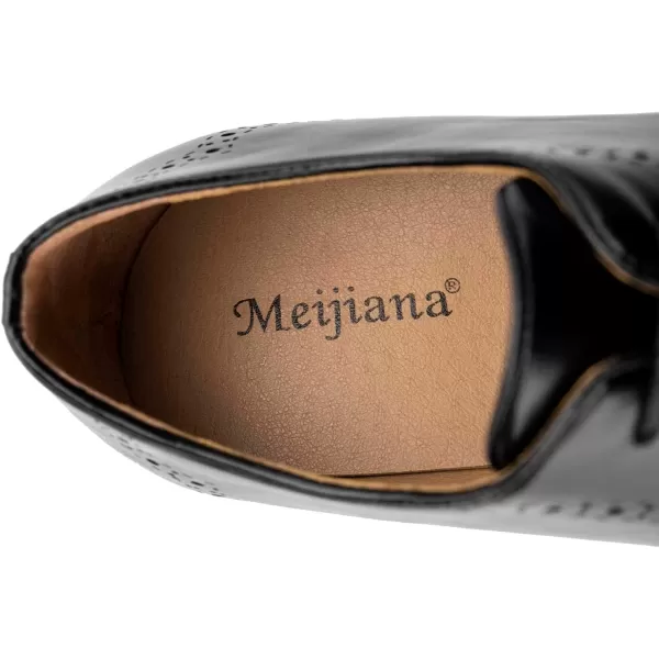 Meijiana Mens Oxfords Formal Shoes Men Business Casual Shoes Laceup Fashion Dress Shoes for MenBlack02