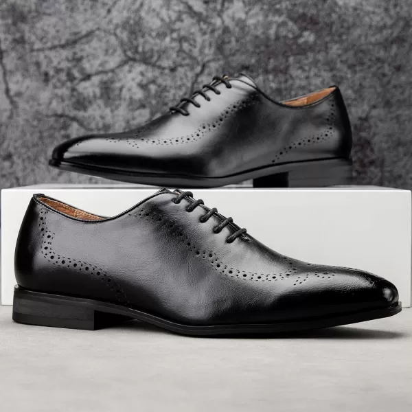 Meijiana Mens Oxfords Formal Shoes Men Business Casual Shoes Laceup Fashion Dress Shoes for MenBlack02