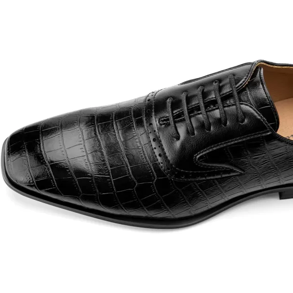 Meijiana Mens Oxfords Formal Shoes Men Business Casual Shoes Laceup Fashion Dress Shoes for MenBlack06