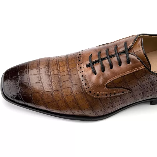 Meijiana Mens Oxfords Formal Shoes Men Business Casual Shoes Laceup Fashion Dress Shoes for MenBrown05