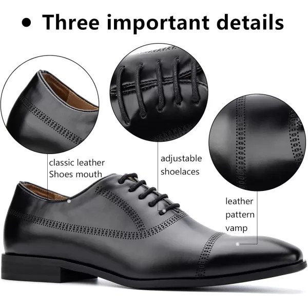 Meijiana Mens Oxfords Luxury Oxford Shoes for Men Business Casual Shoes Mens Laceup Fashion ShoesBlack03