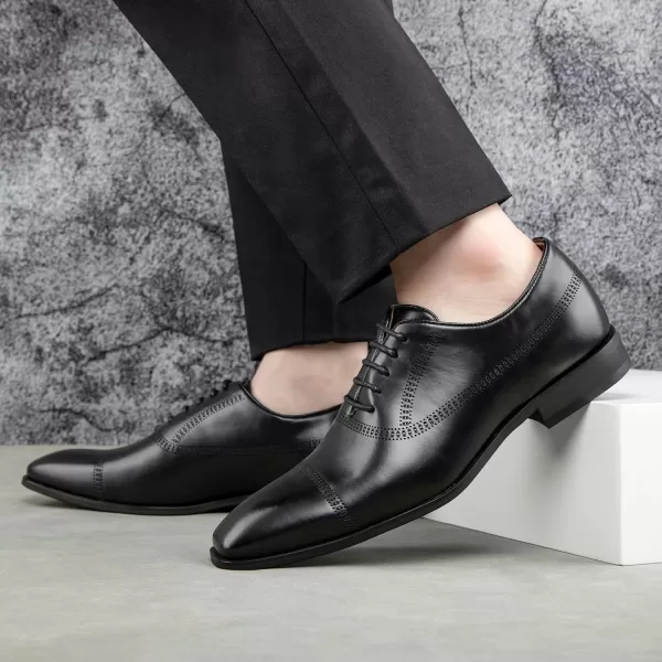 Meijiana Mens Oxfords Luxury Oxford Shoes for Men Business Casual Shoes Mens Laceup Fashion ShoesBlack03