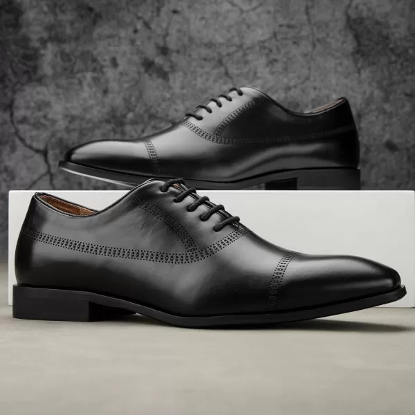 Meijiana Mens Oxfords Luxury Oxford Shoes for Men Business Casual Shoes Mens Laceup Fashion ShoesBlack03