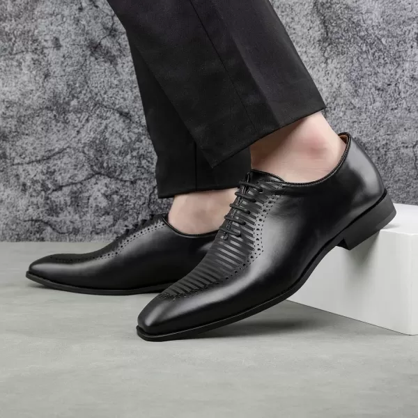Meijiana Mens Oxfords Luxury Oxford Shoes for Men Business Casual Shoes Mens Laceup Fashion ShoesBlack05