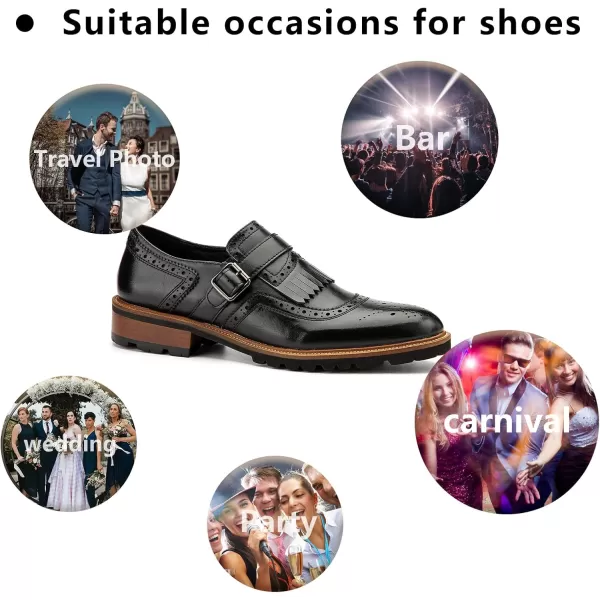 Meijiana Mens Oxfords Luxury Oxford Shoes for Men Business Casual Shoes Mens Laceup Fashion ShoesBlack07