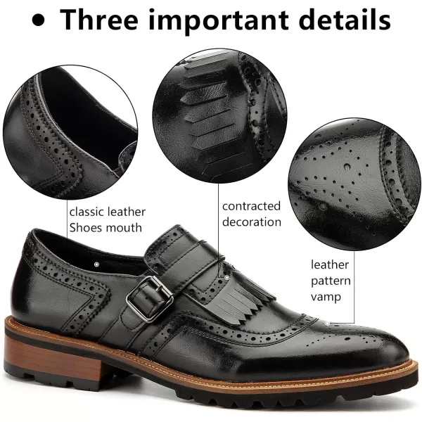 Meijiana Mens Oxfords Luxury Oxford Shoes for Men Business Casual Shoes Mens Laceup Fashion ShoesBlack07