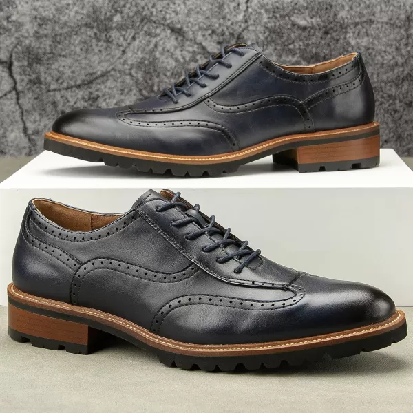 Meijiana Mens Oxfords Luxury Oxford Shoes for Men Business Casual Shoes Mens Laceup Fashion ShoesBlue09