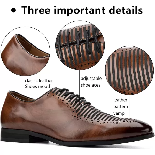 Meijiana Mens Oxfords Luxury Oxford Shoes for Men Business Casual Shoes Mens Laceup Fashion ShoesBrown06