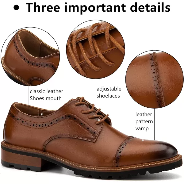 Meijiana Mens Oxfords Luxury Oxford Shoes for Men Business Casual Shoes Mens Laceup Fashion ShoesBrown10