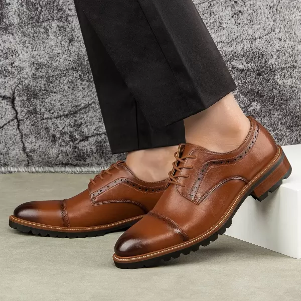 Meijiana Mens Oxfords Luxury Oxford Shoes for Men Business Casual Shoes Mens Laceup Fashion ShoesBrown10