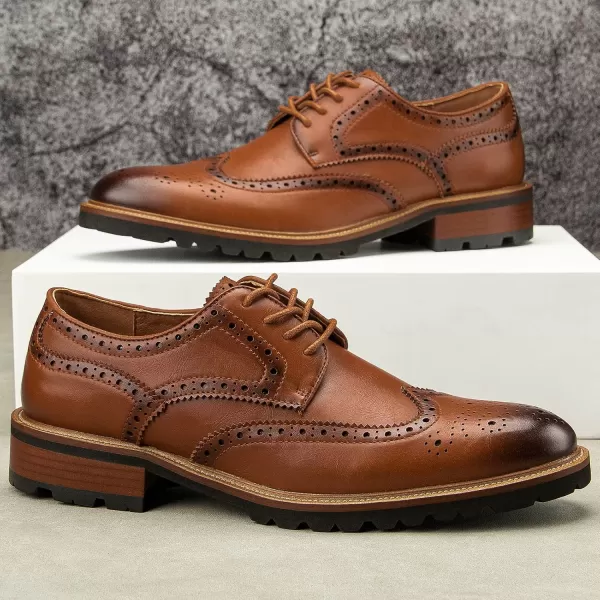 Meijiana Mens Oxfords Luxury Oxford Shoes for Men Business Casual Shoes Mens Laceup Fashion ShoesBrown11