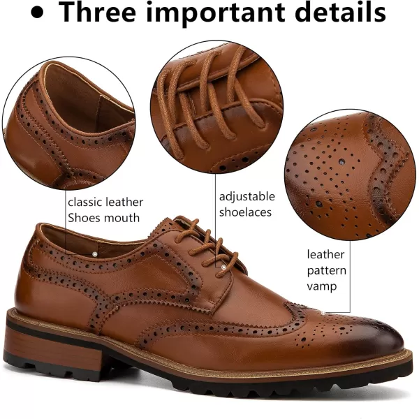 Meijiana Mens Oxfords Luxury Oxford Shoes for Men Business Casual Shoes Mens Laceup Fashion ShoesBrown11