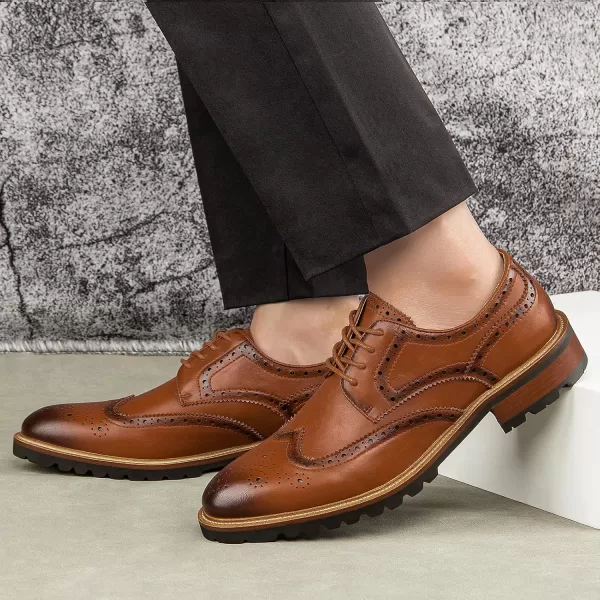 Meijiana Mens Oxfords Luxury Oxford Shoes for Men Business Casual Shoes Mens Laceup Fashion ShoesBrown11