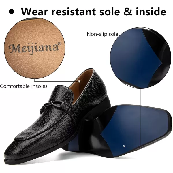 Meijiana mens LoafersBlack01