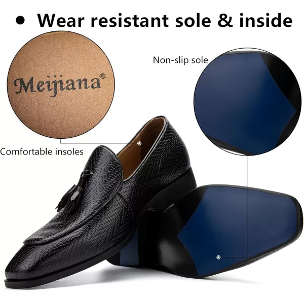 Meijiana mens LoafersBlack03