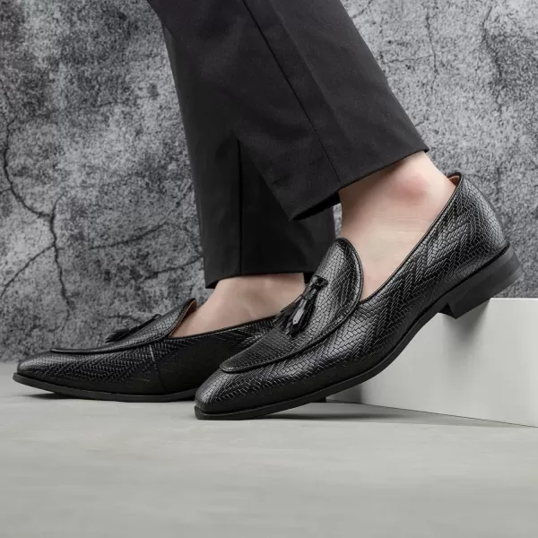 Meijiana mens LoafersBlack03