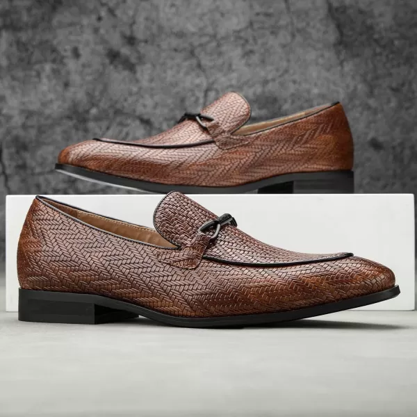 Meijiana mens LoafersBrown02