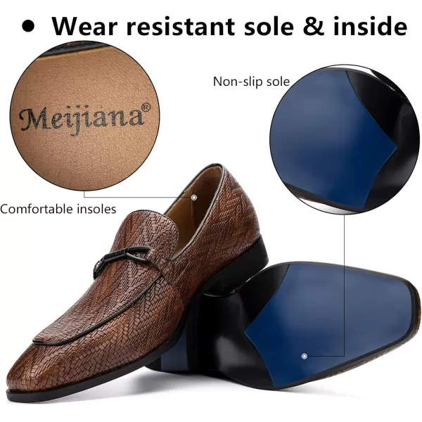 Meijiana mens LoafersBrown02