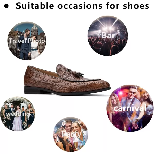 Meijiana mens LoafersBrown04
