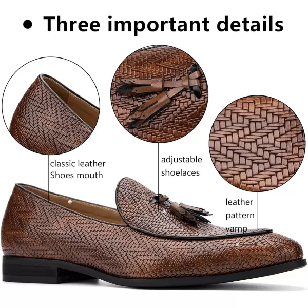 Meijiana mens LoafersBrown04