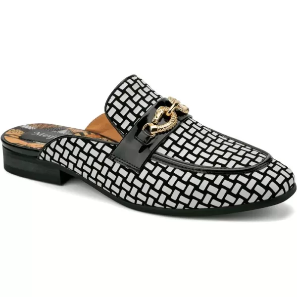 Meijiana Men Backless Loafers Fashion Open Back Loafers Backless Casual Slippers for MenBlack07