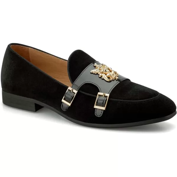 Meijiana Mens Loafers Classic Loafers Wedding Dress Shoes for Men Fashion Party LoafersBlack06