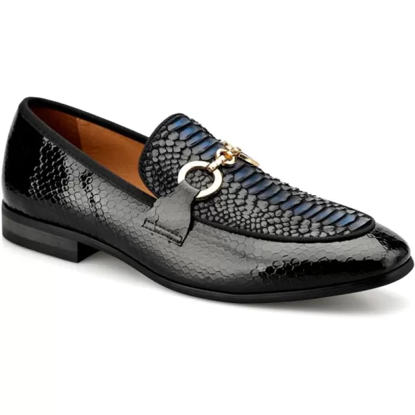 Meijiana Mens Loafers Classic Loafers Wedding Dress Shoes for Men Fashion Party LoafersBlue07