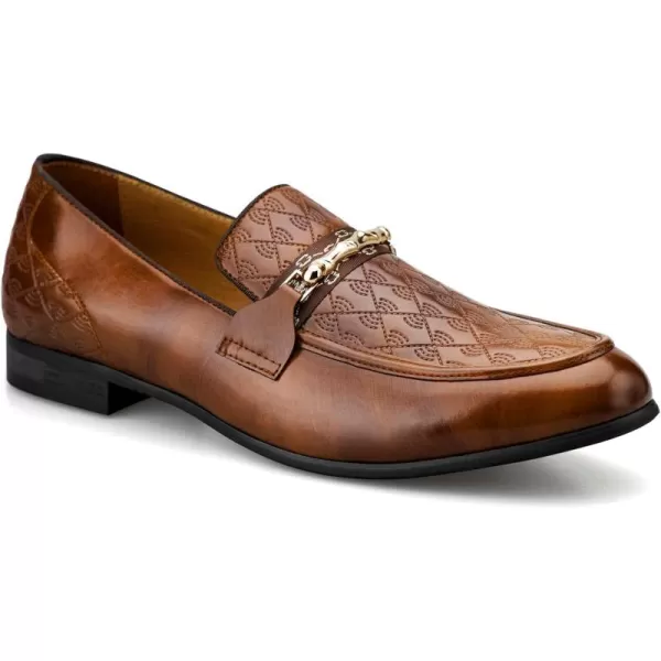 Meijiana Mens Loafers Classic Loafers Wedding Dress Shoes for Men Fashion Party LoafersBrown09