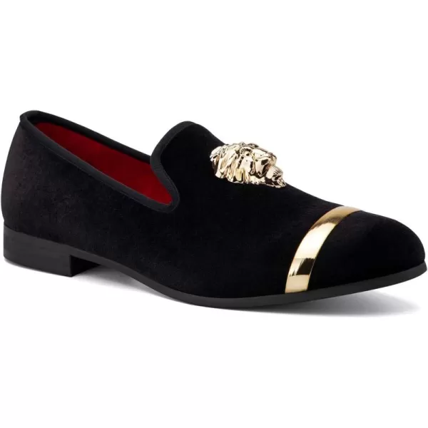 Meijiana Mens Loafers Classic Velvet Men Fashion Loafers Wedding Party Shoes for MenBlack06