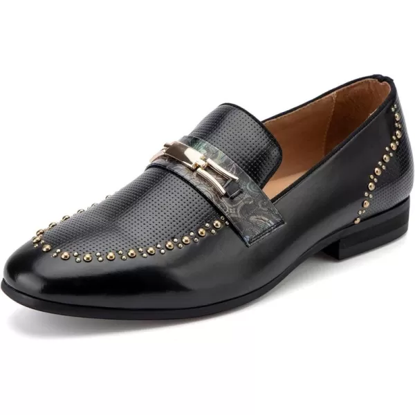 Meijiana Mens Loafers Lightweight SlipOn Moccasins Stylish Dress Shoes Breathable Tassels LoafersBlack04