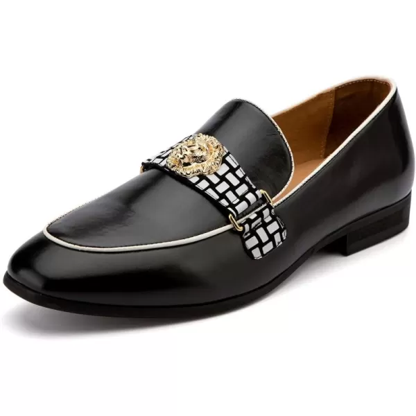Meijiana Mens Loafers Lightweight SlipOn Moccasins Stylish Dress Shoes Breathable Tassels LoafersBlack17