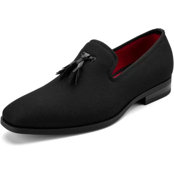 Meijiana Mens Loafers Lightweight SlipOn Moccasins Stylish Dress Shoes Breathable Tassels LoafersBlack25