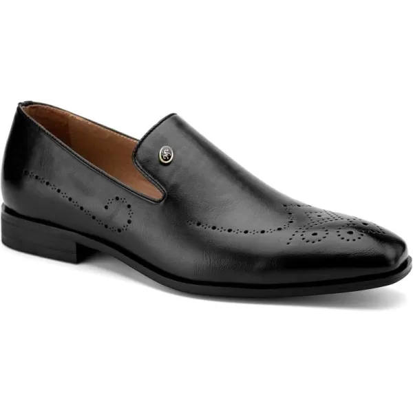 Meijiana Mens Loafers Wedding Dress Shoes SlipOn Loafers for Men Tuxedo Suit ShoesBlack13