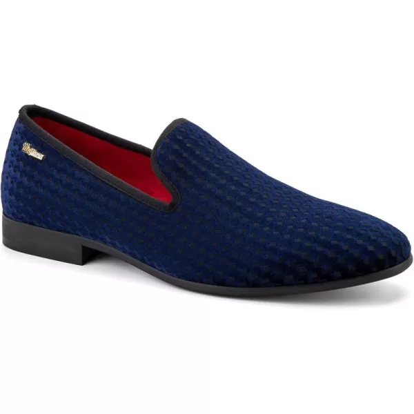 Meijiana Mens Loafers Wedding Dress Shoes SlipOn Loafers for Men Tuxedo Suit ShoesBlue03