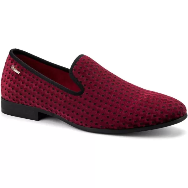 Meijiana Mens Loafers Wedding Dress Shoes SlipOn Loafers for Men Tuxedo Suit ShoesRed02