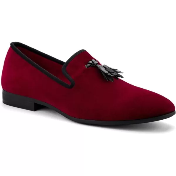 Meijiana Mens Loafers Wedding Dress Shoes SlipOn Loafers for Men Tuxedo Suit ShoesRed05