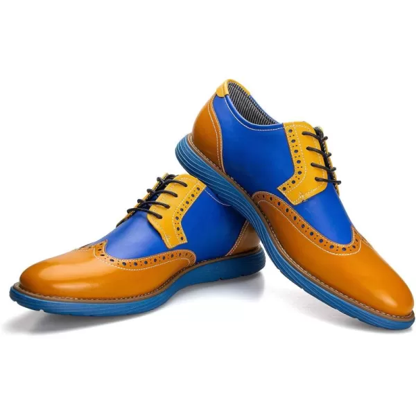 Meijiana Mens Oxford Shoes Casual Shoes for Men Casual Dress Shoes for MenYellow02