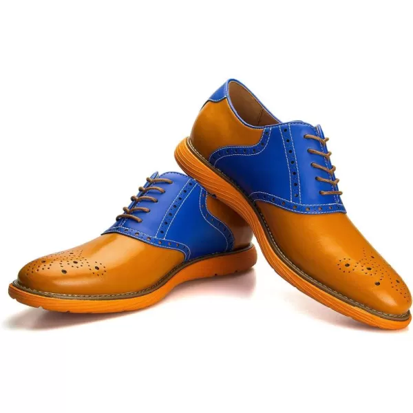 Meijiana Mens Oxford Shoes Dress Shoes Mens Lightweight laceup Fashion ShoesBlue03