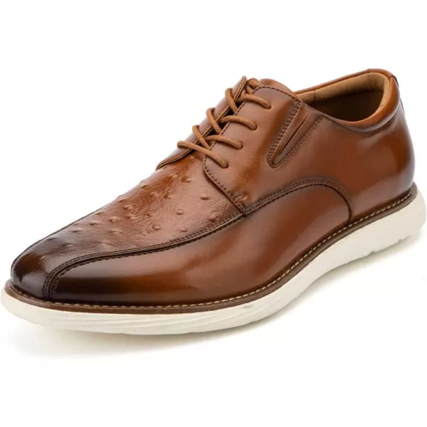 Meijiana Mens Oxford Shoes Dress Shoes Mens Lightweight laceup Fashion ShoesBrown09