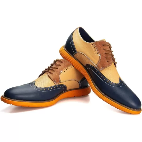 Meijiana Mens Oxford Shoes Dress Shoes Mens Lightweight laceup Fashion ShoesMulticoloured02