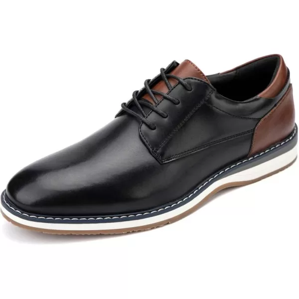 Meijiana Mens Oxfords Casual Dress Shoes Leather Lace Up Shoes for Men Business Oxford ShoesBlack02