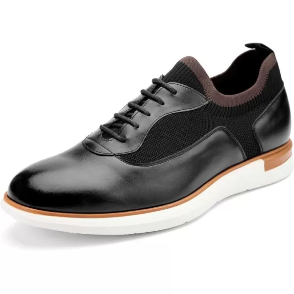 Meijiana Mens Oxfords Casual Dress Shoes Leather Lace Up Shoes for Men Business Oxford ShoesBlack07
