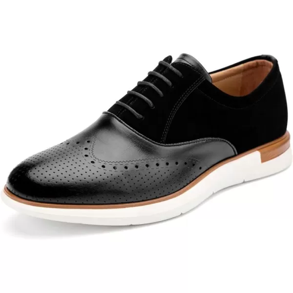 Meijiana Mens Oxfords Casual Dress Shoes Leather Lace Up Shoes for Men Business Oxford ShoesBlack09