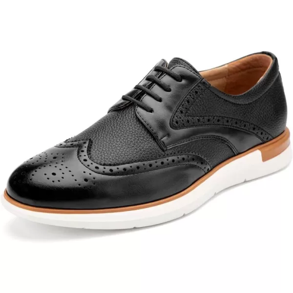 Meijiana Mens Oxfords Casual Dress Shoes Leather Lace Up Shoes for Men Business Oxford ShoesBlack11