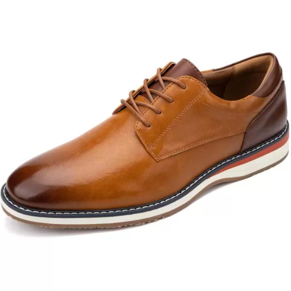 Meijiana Mens Oxfords Casual Dress Shoes Leather Lace Up Shoes for Men Business Oxford ShoesBrown03